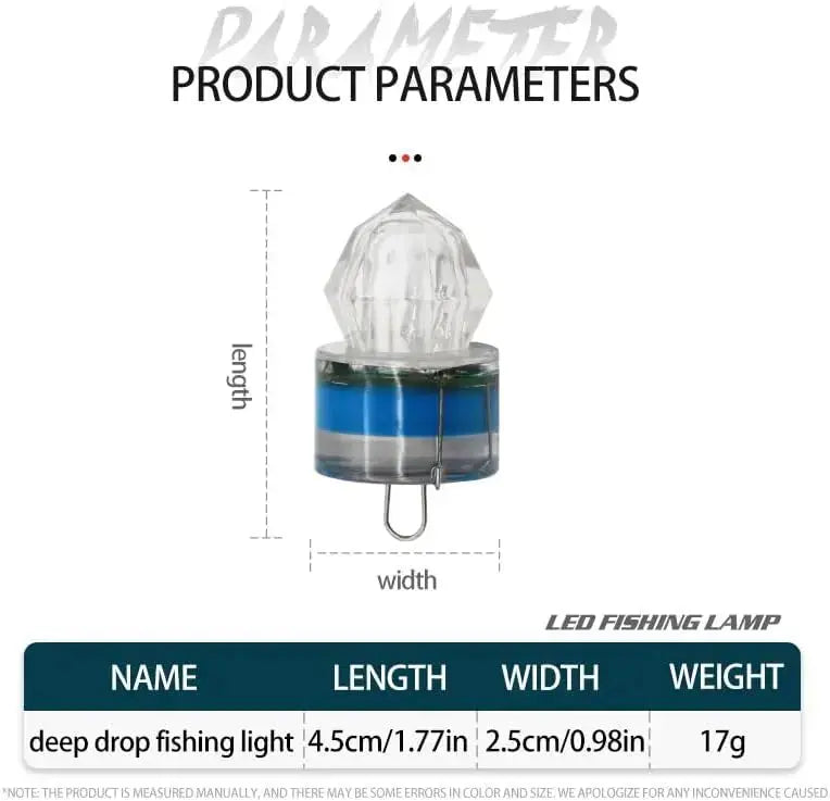 Durable ABS plastic LED fishing light for saltwater and freshwater