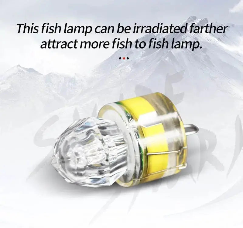 LED Deep Drop Diamond Fishing Light – Needs Battery – Auto On/Off Underwater Lure for Night Fishing