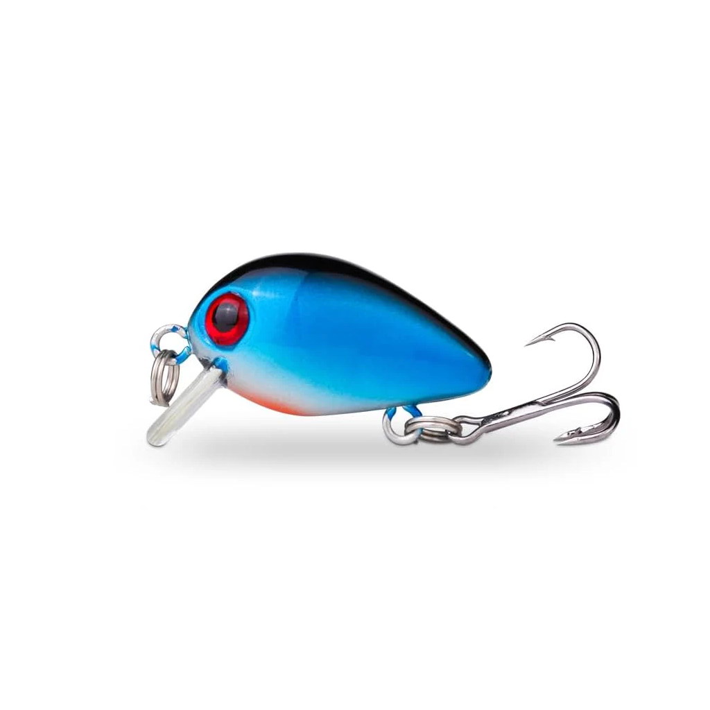 DNest 10pcs Crank Fishing Lures Set – 1.18in, 0.004lbs Hard Baits for Fresh & Salt Water – Storage Box Included
